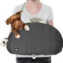 Sytopia Dog Bag Carrier for Small and Medium Dogs, Waterproof and Washable, Travel Pets Purse up to 15 Lbs, Car Seat & Bed, Adjustable Leashes, Monet Grey (24.4"L x 12.6"W x 13.4"H)