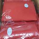 12 Pack Round Tablecloths 120 Inch, Red Polyester Table Cover for Round Table, Stain and Wrinkle Resistant Washable Fabric Tablecloth, Polyester Tablecloth for Wedding Banquet Parties