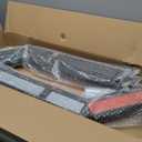 Black Angled Spring Loaded Mud Flap Hanger Bracket Mudflap Holder Set 1-1/8" Bolt Spacing 30" Length with Reflective Tapes fit for Semi Trucks, 2 Pack