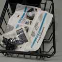 iSPECLE Small Sink Dish Drying Rack, Expandable Compact Rust Resistant Dish Drainer for RV Apartment Kitchen, Dish Rack with Tightening Knob, Arms with Non Slip Rubber, 9.1" W x 12.2"-17.3" L, Black