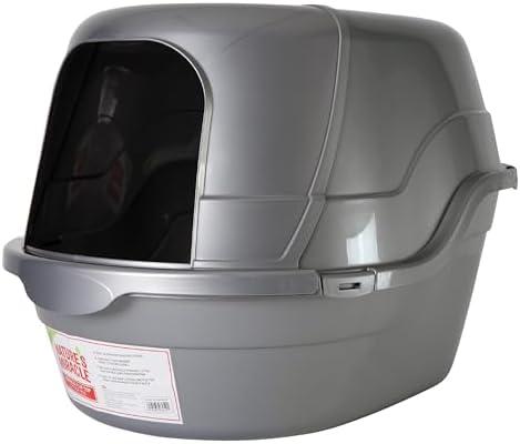 Nature’s Miracle Hooded Flip Top Litter Box for Cats, With Built-In Odor Control Charcoal Filter