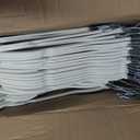 Velvet Felt Hangers 50 Pack, Non Slip, Slim, Space Saving, Ivory