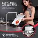 Titanium Cutting Board Set of 3, 100% Pure Titanium Cutting Boards for Kitchen, Non-Toxic, Double-Sided Chopping Boards for Raw & Cooked Food, Handles Included, Dishwasher Safe(S+M+L)