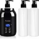 Massage Oil Warmer, Massage Oil Warmer for Massage Therapy, Oil Warmer for Massage for Salon, Barber Shops, Home, with Two Oil Bottle Dispenser