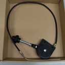 Excavator Throttle Cable Controller Handle Manual Throttle Control Bendable Cable for Excavators Heavy Equipment (40" Length)