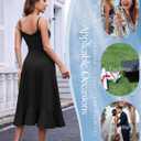 DRESSTELLS Women's Cocktail Dresses, Formal Wedding Guest Graduation Party High Low Dress (Black, S)