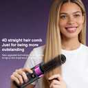 Quick Styling Wireless Straightening Brush 2026 Cordless Hair Comb for On-the-Go Touch-Up, 30s Fast Heat, Ionic & Ceramic Care, 4 Heat Levels with Display, Type-C Long Battery