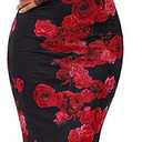 MEROKEETY Women's Fall Off Shoulder Floral Maxi Dresses Formal Long Sleeve Bodycon Cocktail Wedding Guest Dress, Wine, Large