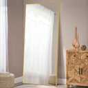 Full Length Mirror 65''22'' Wall Mounted Mirror Free Standing Mirror with a Stand,Full Body Mirror Dressing Mirror with Aluminum Alloy Thin Frame,Gold