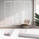 30 Piece Peel & Stick Wall Molding Kit, Pre-Cut Wainscoting Panels with Self-Adhesive Trim, Easy Install Wall Decor for Office Home Bedroom Living Room