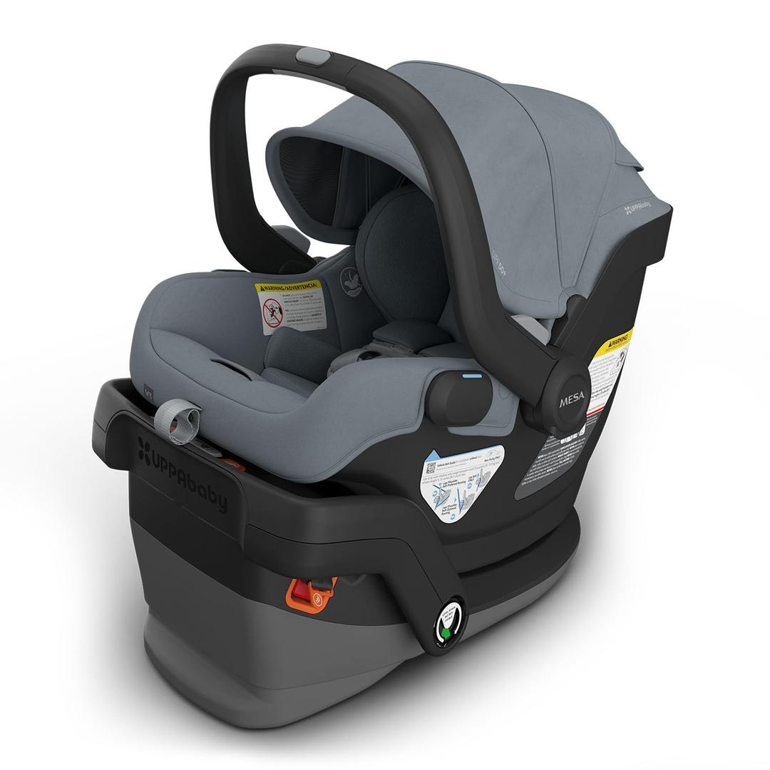 UPPAbaby Mesa V3 Infant Car Seat - Easy Installation + SmartSecure Technology - Attaches to Stroller | Base + Infant Insert Included - Callum (Stone Blue), Manufactured date: 03/11/2026