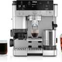 Ninja Luxe Caf Premier 3-in-1 Espresso Machine, Drip Coffee, & Rapid Cold Brew | Built-in Coffee Grinder, Hands-Free Milk Frother, Assisted Tamper for Cappuccinos & Lattes | Stainless Steel | ES601