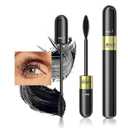 Waterproof & Smudge-Proof Tubing Mascara - Long-Lasting 2-1 Mascara Black for Natural Length and Volume Eye Makeup, Curling Eyelashes, No Flaking, No Clumping, Vegan and Cruelty Free (Pack of 1)