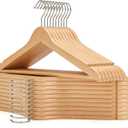 GRANNY SAYS Clothes Hangers for Closet, 20 Pack Wood Hangers, Heavy Duty Wooden Hangers for Coats, Suits, Pants, Natural Wood Color