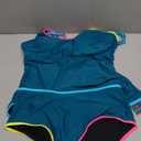 Blooming Jelly Womens Two Piece Tankini Swimsuits Modest Tummy Control Swim Suits 2026 Neon Full Coverage Bathing Suit (Large, Blue Green)