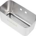 Stainless Steel Sink Drain Basket Household Storage Basket for Filtering Draining Hair Catcher
