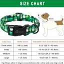 2 x ARING PET St Patrick's Day Dog Collar, Cute Green Clovers Shamrock Fairy Pet Collars with Quick Release Buckle for Puppy Small Medium Large Boy Girl Dogs-S