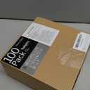 HomeLights Unscented Tealight Candles - 100 Pack, 8hr Smokeless White Votive Candles for Shabbat, Weddings, Home Decor