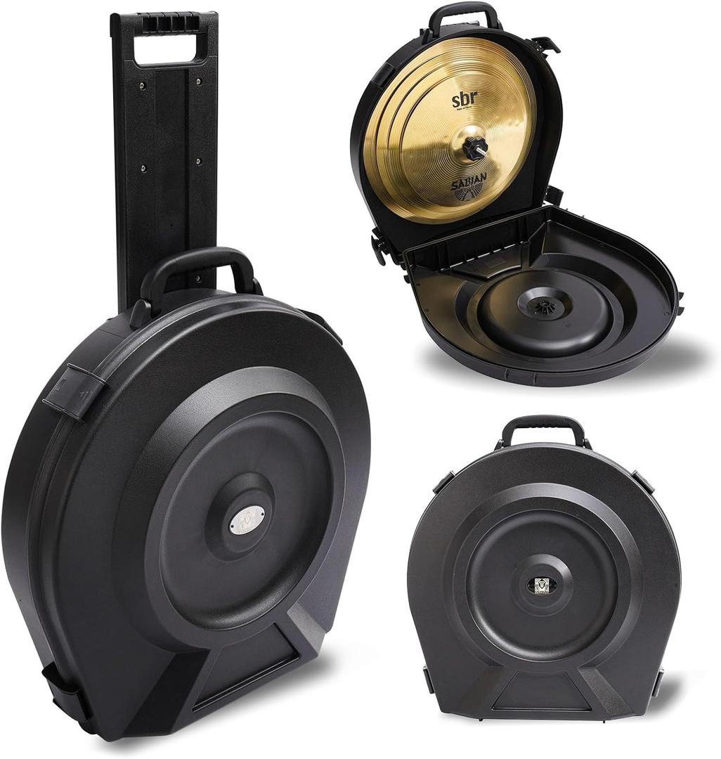 GORPANIX Cymbal Case With Foam Durable Cymbal Hard Cases, Fits Up to 10 * 21" Cymbals, Design for Drums Cymbal, 22" Rolling Cymbal Cases Upgrade from Cymbal Bag, Cymbal Bags With Wheels, Elite Black GORPANIX Cymbal Case With Foam Durable Cymbal Hard Cases, Fits Up to 10 * 21" Cymbals, Design for Drums Cymbal, 22" Rolling Cymbal Cases Upgrade from Cymbal Bag, Cymbal Bags With Wheels, Elite Black