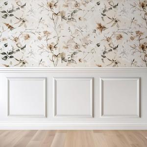 Peel and Stick Wall Molding Kit, Accent Wall Panels for Interior Wall Decor with Double-Sided Tape, 3 Set Pre-Cut PS Wainscoting Panels (20 * 20 in) (T40-1)