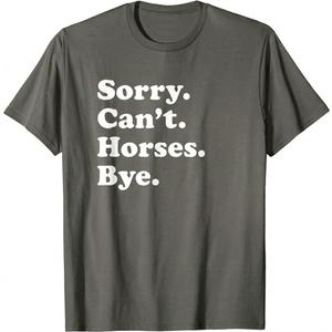 Funny Horse Gift for Men Women Boys or Girls Short Sleeve T-Shirt, L