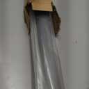 LazBlinds No Tools No Drill Cordless Zebra Blinds for Windows, Dual Layer Light Control for Day and Night, Light Filtering Privacy Roller Blinds and Shades for Home, 44" W x 72" H, Grey