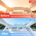 2026 Upgrade Tesla Model Y Juniper Sunshade Roof (Gray) | No Gaps, No Sag, Heat Insulation, Foldable to Store, with Nano Ice-Crystal Coatings, For Tesla Model Y 2025 2026 Juniper