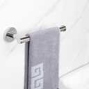 NearMoon Hand Towel Holder/Towel Ring, Thicken Stainless Steel Hand Towel Bar for Bathroom, Rustproof Wall Mounted Towel Rack, Contemporary Style Bath Accessories, 9 Inch (2 Pack, Chrome Finish)