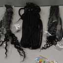 KRALER 24 Inch Mixed DE Dreadlock Extensions Sets, 3 in 1 20 Strands Synthetic Double Ended Dreads Extensions, Black Hippie Crochet Dreads Style for Girls