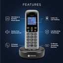 Motorola Senior-Friendly Cordless Phone with Answering Machine, 2 Handsets, Large Backlit Display, Easy-to-Use Big Buttons, Enhanced Volume with Hands-Free Speakerphone, Call Block, Caller ID, T612