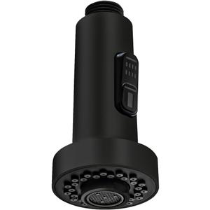 Beati Kitchen Faucet Sprayer Head Replacement Parts,Pull Out Down Kitchen Sink Faucet Nozzle Spout Head 2 Functions,Matte Black Finish