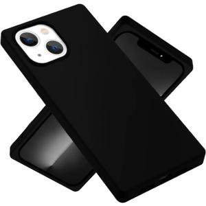 for iPhone 15 Plus Case Case Silicone Protective Slim Thin Shockproof Flexible Women Girls Cute Phone Cases for iPhone 15 Plus Black