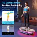 Merach CV55 4D Vibration Plate Exercise Machine with 440W Powerful Motors
7 Modes, 120 Speeds, 440lbs Capacity, Bluetooth, Ambient Light, Curved Workout Equipment for Lymphatic Drainage, Home Gym