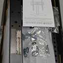 Perlegear Tabletop TV Stand, Universal TV Stand for 2360 Inch LCD/LED/OLED TVs, Height-Adjustable TV Mount Stand with Tempered Glass Base & Cable Management, VESA 400x400mm, PGTVS02