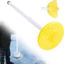 Plastic Ice Fishing Scoop Skimmer, Ice Fishing Scoop with Long Handle for Ice Removal, Ice Fishing Skimmer, Ice Fishing Gear and Ice Fishing Accessories