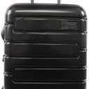 ORIGINAL PENGUIN Crimson 21" Hardside Carry-on Spinner Luggage, Telescoping Handles, Black, One Size