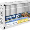 16x28x6 MERV 11 Furnace Filter Replacement Compatible with Honeywell POPUP2400 Foldable Design Durable AIr Filter Actual Size 16x27.13x5.88(1-PACK)