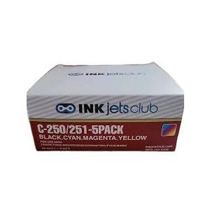 CLI-251 B/C/M/Y Color Ink Cartridges - 4 Pack