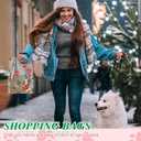 Cholemy 100 Pcs Dog Paw Plastic Bags Dog Gift Bags Shopping Merchandise Sturdy Totes with Handles for Holiday Birthday Party Business, 9 x 12 in (Red and Green)