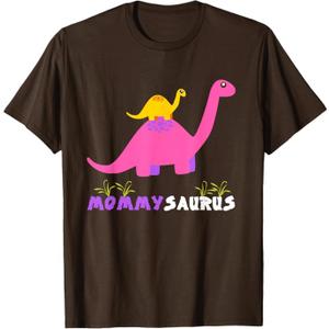 Mommysaurus Shirt Cute Mother Dinosaur Mommy Saurus Matching T-Shirt, M
