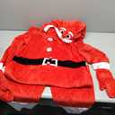 OLAOLA Unisex Adult Christmas Costume, Plush Santa Onesie Reindeer Gingerbread Snowman One-Piece Cosplay Pajamas (Small)