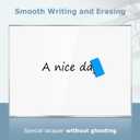 Whiteboard for Wall, 24" x 18" Magnetic White Board Dry Erase Board with Silver Aluminum Frame, Hanging Wipe Board for Office, Home, School, Kitchen, Dorm
