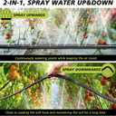Sprinkler Hose with Holes, Flat Soaker Hose 100 Ft (25 ft 4pack) with Garden Staples and Splitters, Watering Drip Irrigation Hoses for Lawn, Vegetable and Garden Beds (100 ft)
