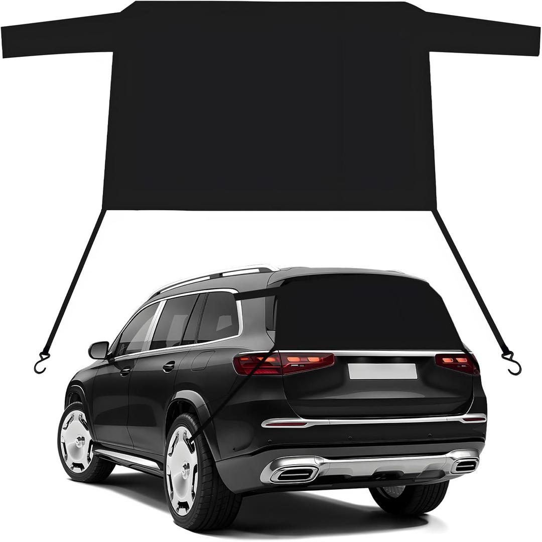 Car Windshield Snow Cover, Waterproof Anti-Theft Auto Rear Windshield Freeze Protector with Hook, Multi-Purpose Ice Snow Cover Winter Car Accessories for Frost Sun Protection