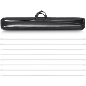 Jetec 8 Pcs 35.4 Inch Sports Outdoor Flags Outdoors for Praise Worship and Praise Dance Flags Flexible Flag Poles 1/8 in Thick