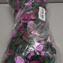 KHOYIME 9 Pack 72 FT Artificial Flower Garland, Fake Purple Roses Vines Silk Flowers Faux Plastic Outdoor Hanging Floral Ivy Garland Decoration for Wedding Arch Bedroom Home Wall Backdrop Room Decor