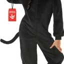 Morph Plush Black Cat Costume For Girls Halloween Costumes, Cat Costume For Kids Halloween Costumes Cats (10-12 Years)