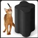 ORNAN Art Cat Scratching Post – Black,Four Leaf Clover Shape,Environmentally Friendly Corrugated Paper,Simple Design – for All Cats,Vertical Cat Scratching Board,Protecting Furniture Cat Scratch Pad.