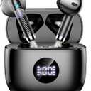 Wireless Earbuds, 2025 Bluetooth Headphones 5.4 HiFi Stereo, in-Ear Ear buds with 4 ENC Noise Cancelling Mics, 40H Playtime Sport Ear Buds with Charging Case, IP7 Waterproof Earphones with LED Display