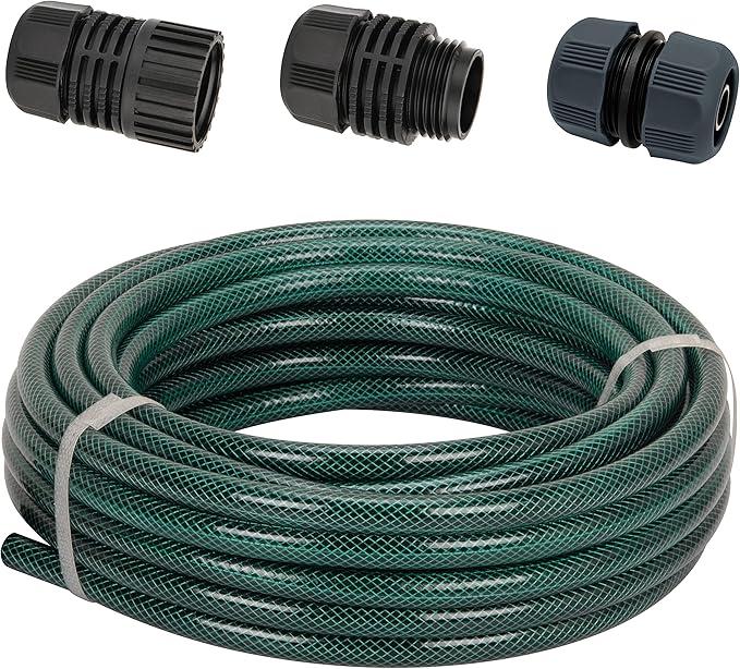 Eden 94051 Rubber Garden Hose 1/2 in. x 50 ft, DIY Hose Set